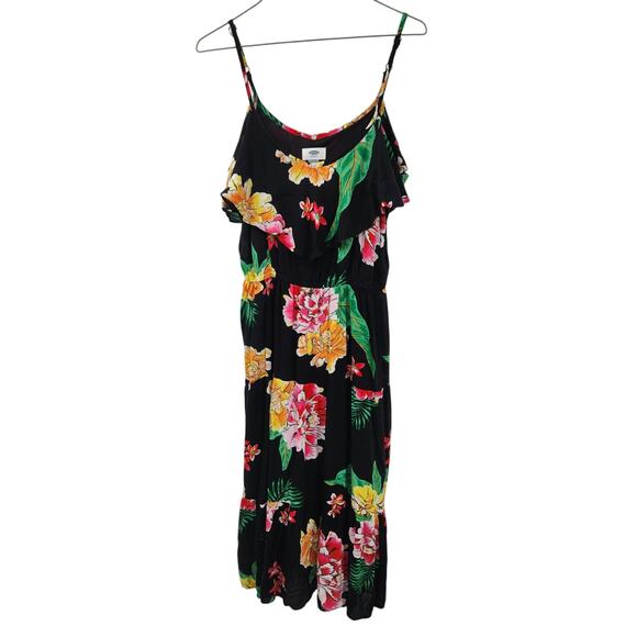 Old Navy Floral Spaghetti Strap Dress - Size Medium - Picture 1 of 4